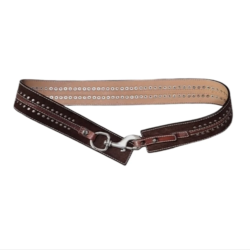 MICHAEL Michael Kors B Low The Belt Double Latch Belt Brown Medium 36